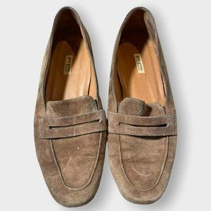 Paul Green Tan Suede Penny Loafers Women’s Size 9